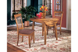 Berringer Rustic Brown Dining Table and 2 Chairs