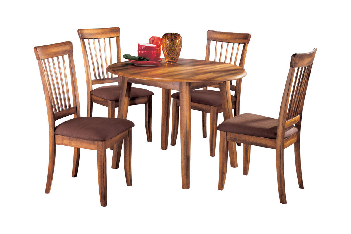 Berringer Rustic Brown Dining Table and 4 Chairs