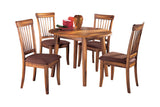 Berringer Rustic Brown Dining Table and 4 Chairs