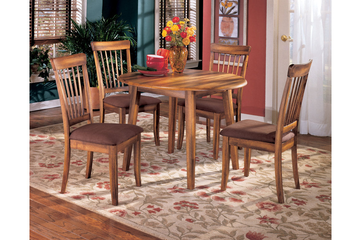 Berringer Rustic Brown Dining Table and 4 Chairs