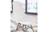 Jaspeni White/Natural Dining Chair, Set of 4