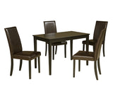 Kimonte Dark Brown 5-Piece Rectangular Dining Set