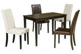 Kimonte Multi Dining Table and 4 Chairs