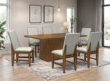 Windsor Brown 7-Piece Dining Room Set by Happy Homes at Eve Furniture