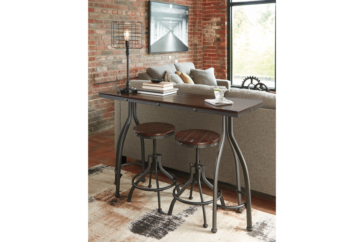 Odium Rustic Brown 3-Piece Counter Height Set