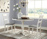 Nelling Two-tone 3-Piece Round Dining Set