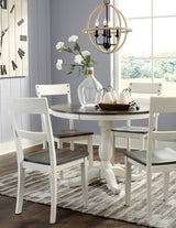 Nelling Two-tone 5-Piece Round Dining Set