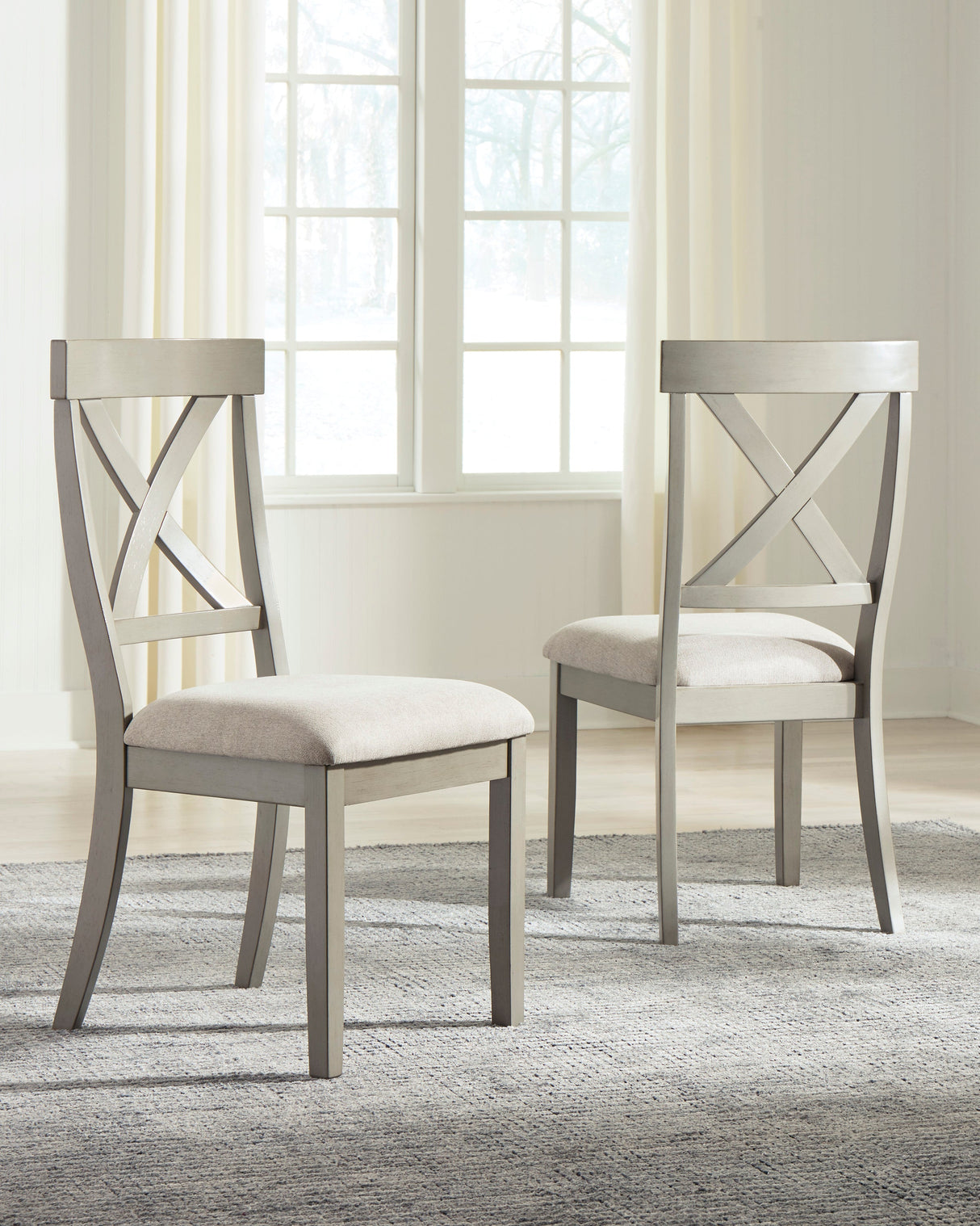 Parellen Beige/Gray Rectangular Dining Set