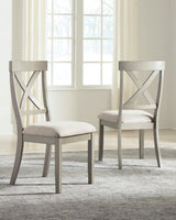 Parellen Beige/Gray Rectangular Dining Set