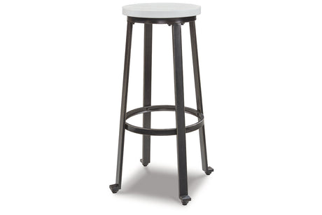 Challiman Vintage White Bar Height Stool, Set of 2