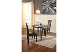 Hammis Dark Brown Dining Table with 2 Chairs