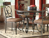 Glambrey Brown 5-Piece Round Dining Set