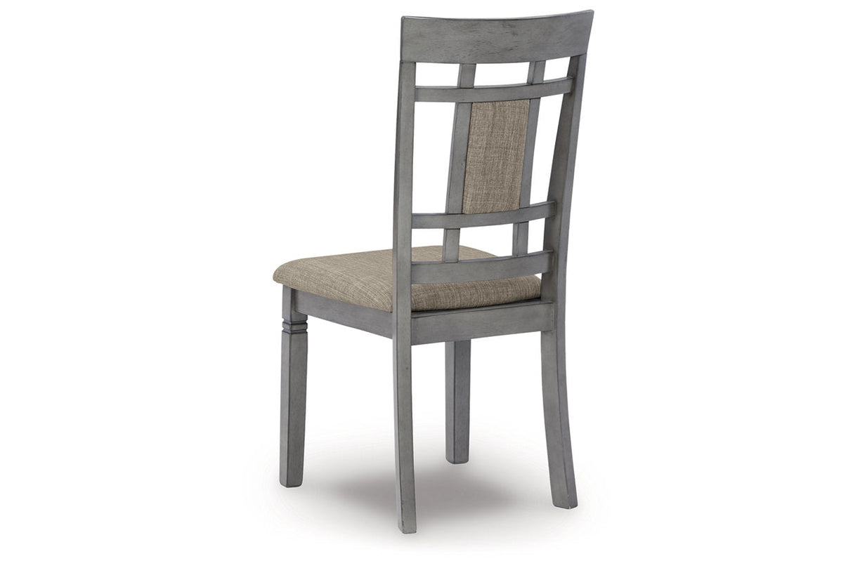 Jayemyer Charcoal Gray Dining Table and Chairs