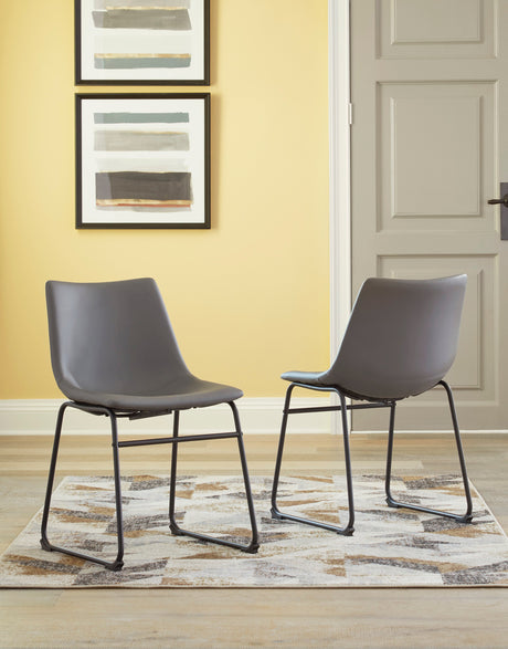 Centiar Gray/Gray 5-Piece Round Dining Set