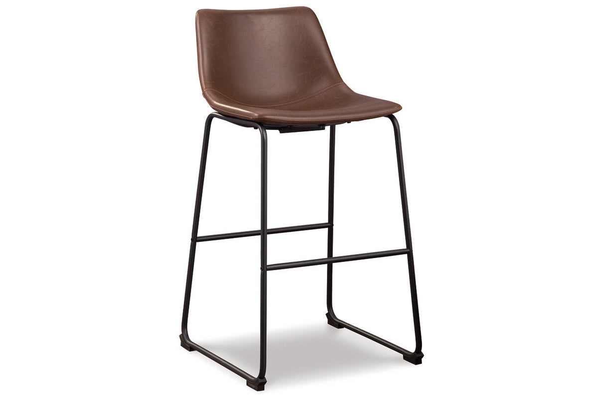 Centiar Brown Pub Height Barstool, Set of 2