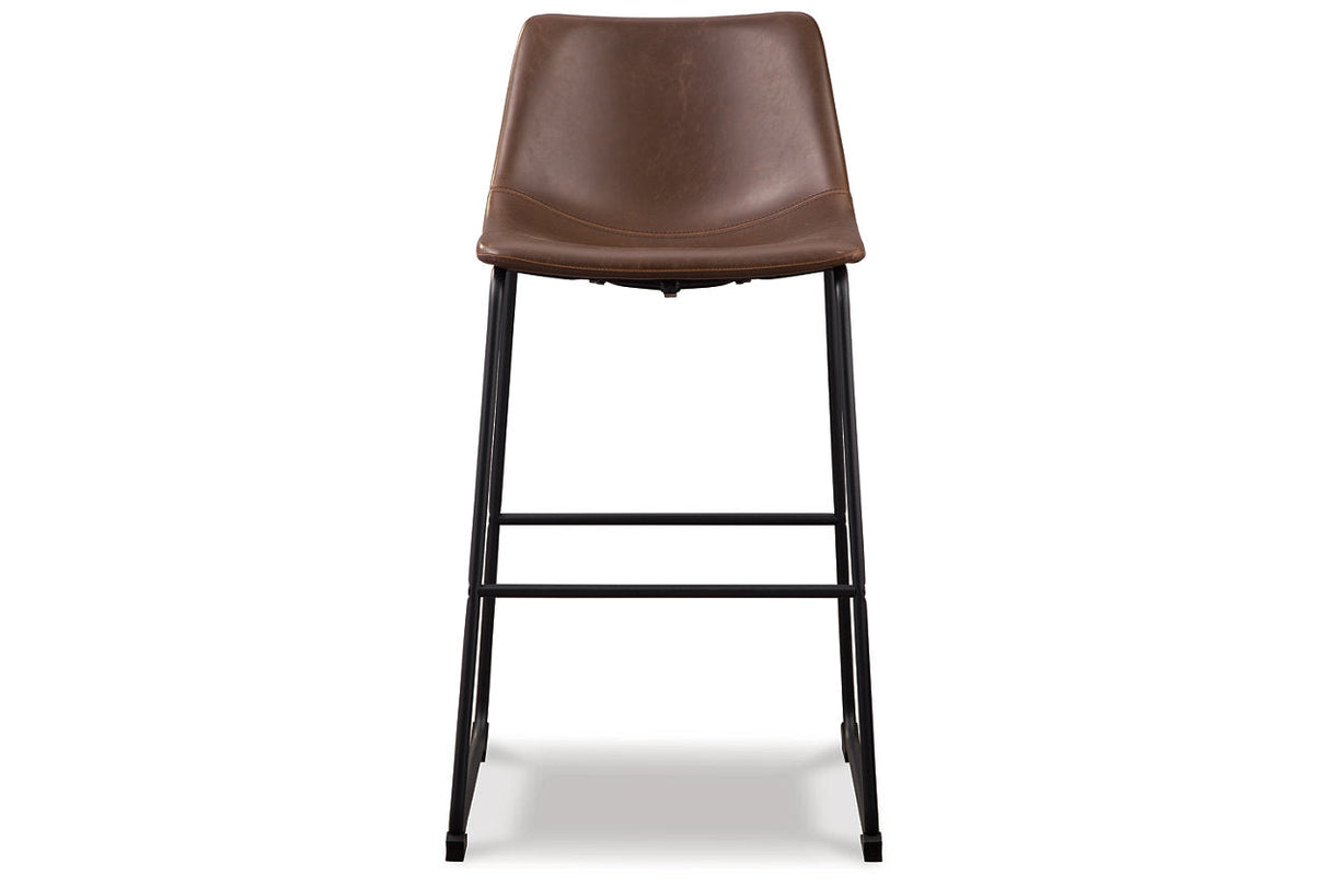 Centiar Brown Pub Height Barstool, Set of 2