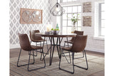 Centiar Two-tone Brown Dining Table and 4 Chairs