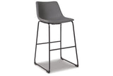 Centiar Gray Pub Height Barstool, Set of 2