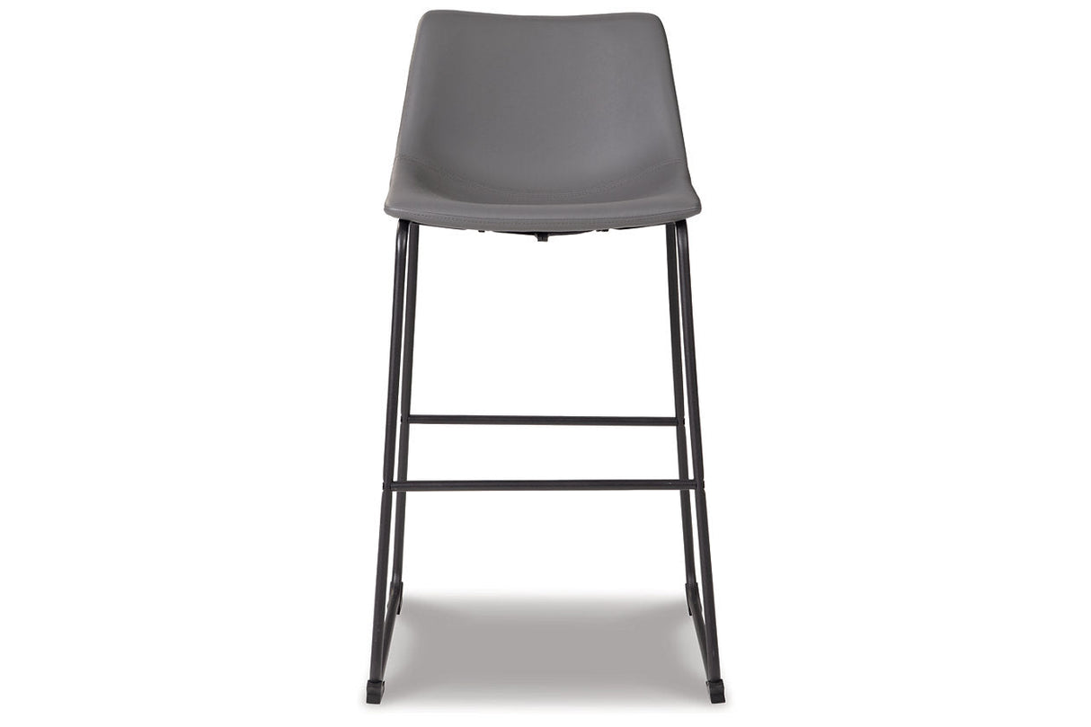 Centiar Gray Pub Height Barstool, Set of 2