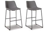 Centiar Gray Pub Height Barstool, Set of 2