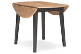 Gesthaven Natural/Brown Dining Table and 2 Chairs