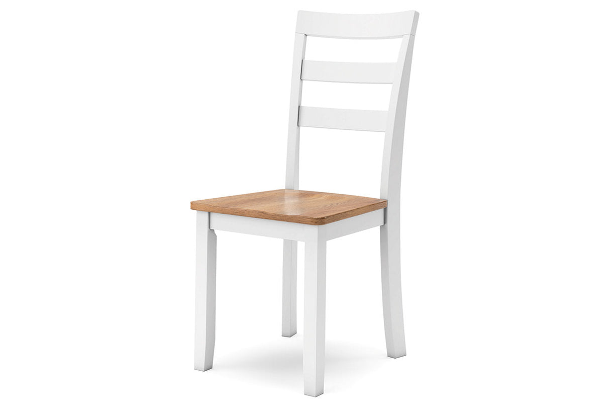 Gesthaven Natural/White Dining Table and 2 Chairs