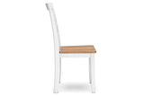 Gesthaven Natural/White Dining Table and 2 Chairs