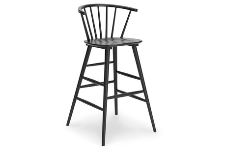 Otaska Black Bar Height Stool, Set of 2