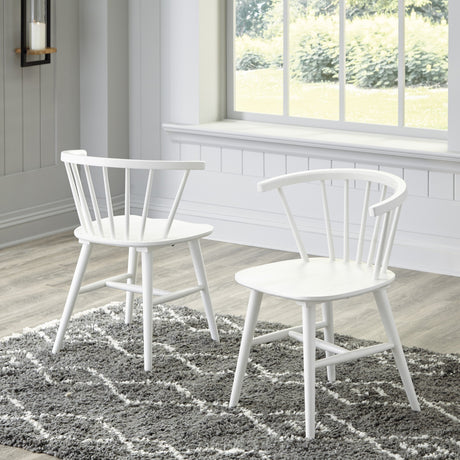 Grannen White 5-Piece Round Dining Set