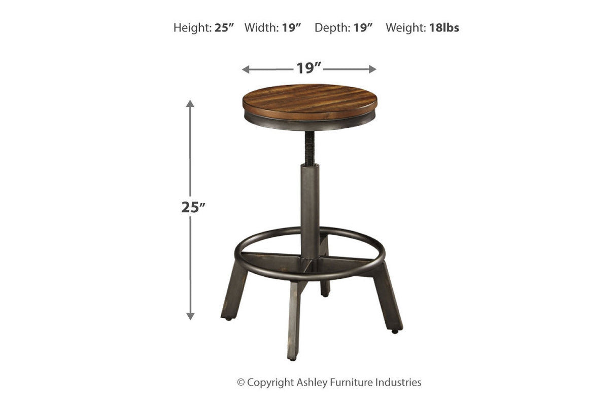 Torjin Brown/Gray Counter Height Dining Table and 2 Barstools