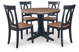 Landocken  Dining Table and 4 Chairs