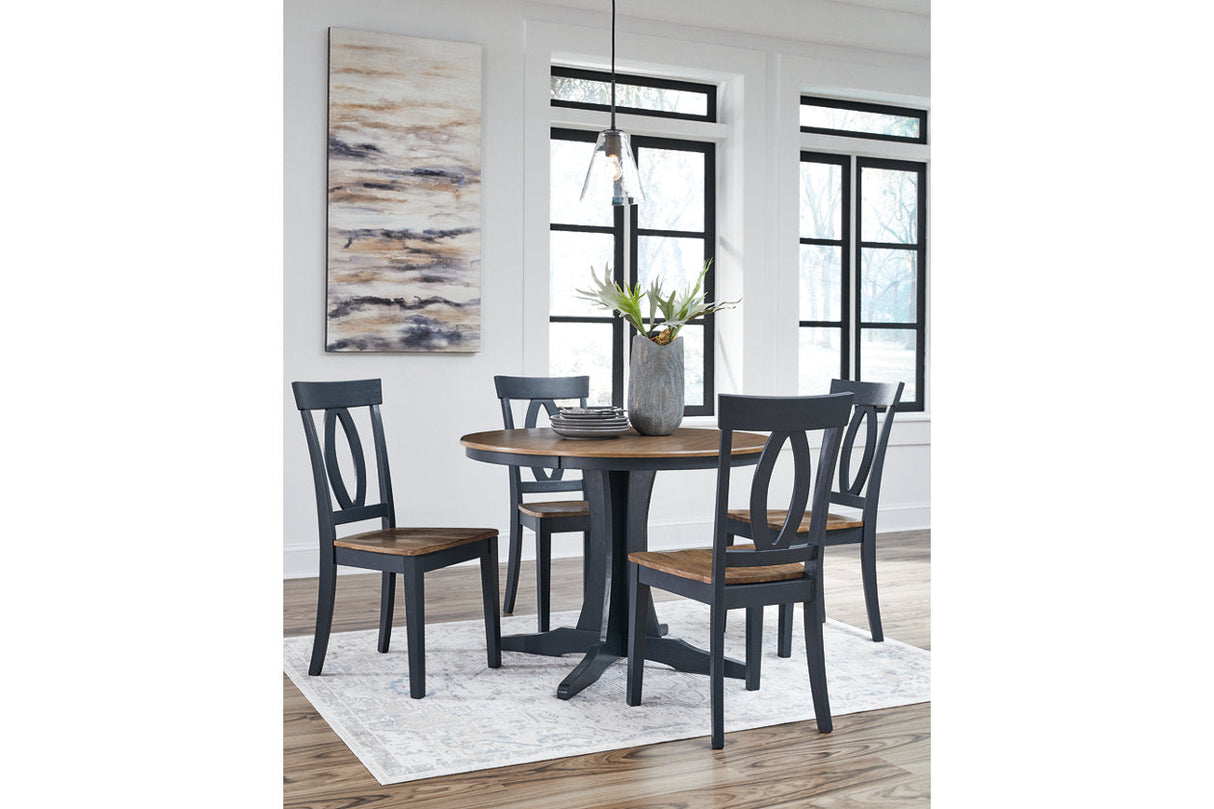 Landocken  Dining Table and 4 Chairs