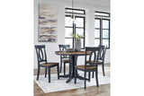 Landocken  Dining Table and 4 Chairs