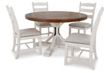 Valebeck Multi Dining Table and 4 Chairs