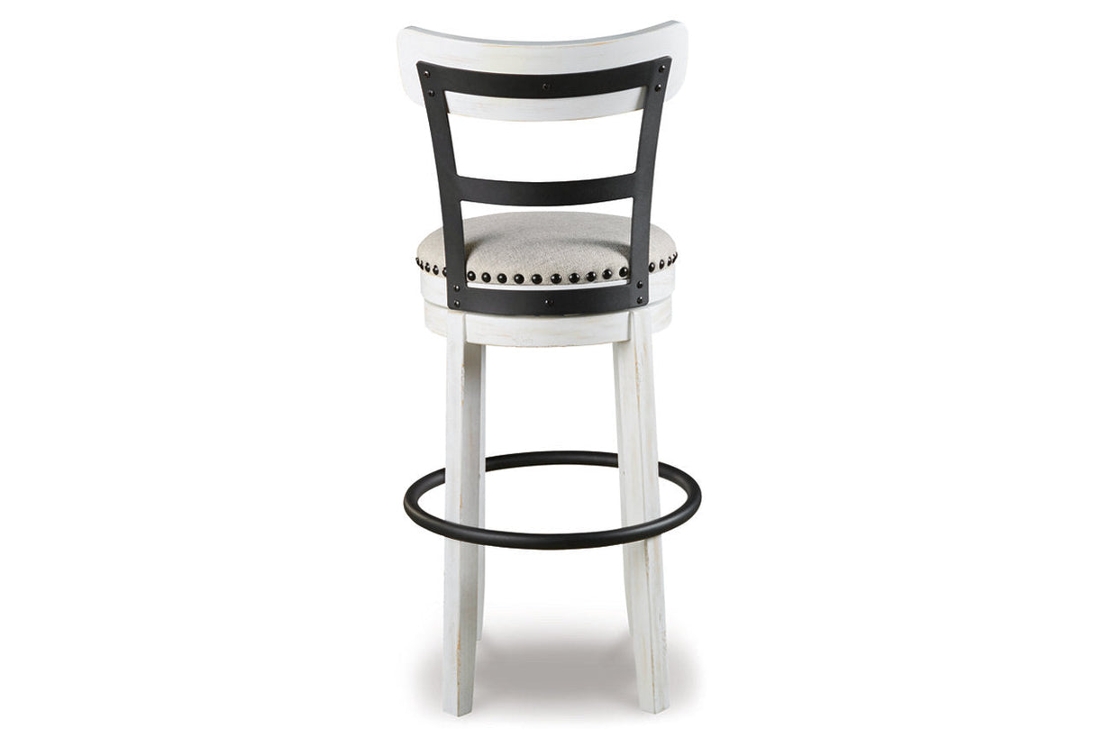 Valebeck White Bar Height Barstool