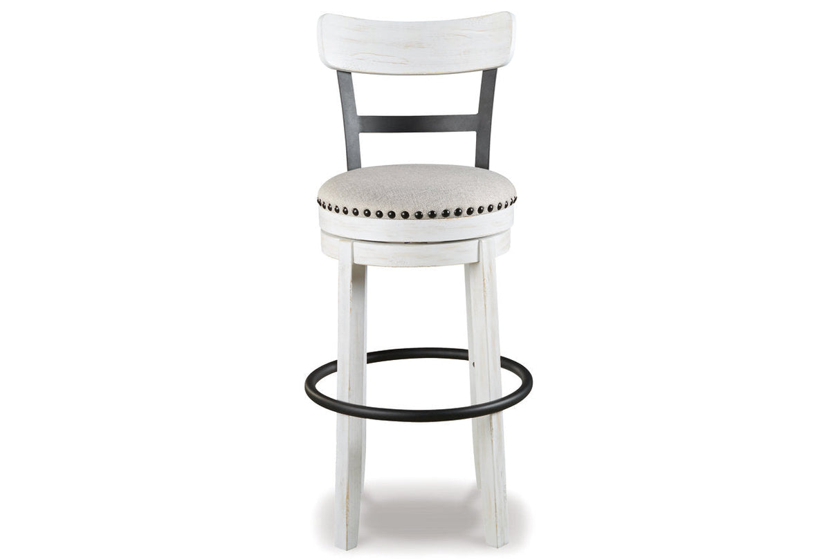 Valebeck White Bar Height Barstool