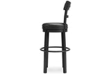 Valebeck Black Bar Height Barstool