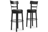 Valebeck Black Bar Height Barstool