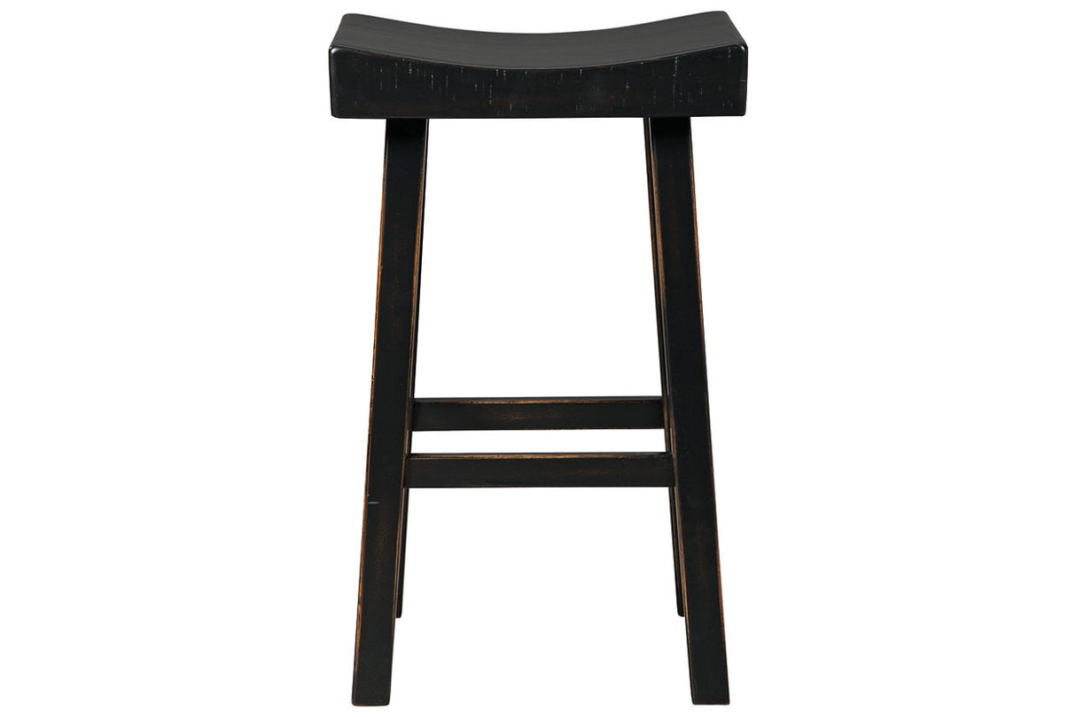 Glosco Black Pub Height Barstool, Set of 2