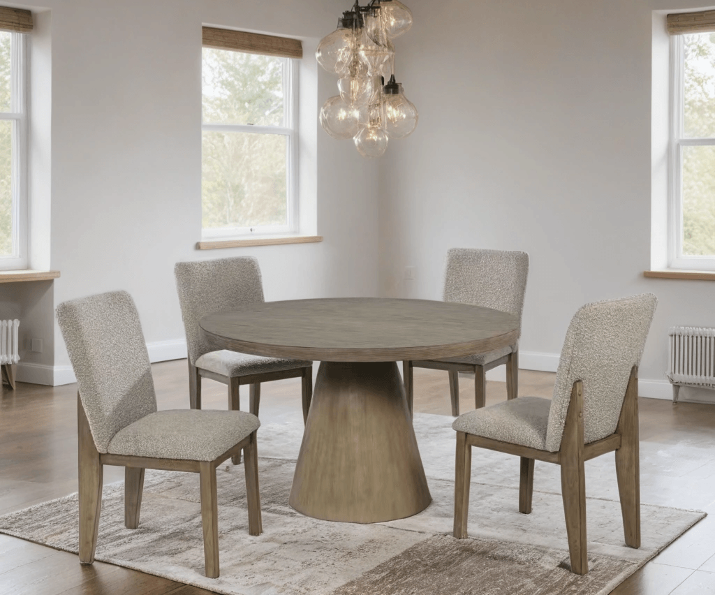 Gallus 5-Piece Round Dining Room Set by Happy Homes at Eve Furniture