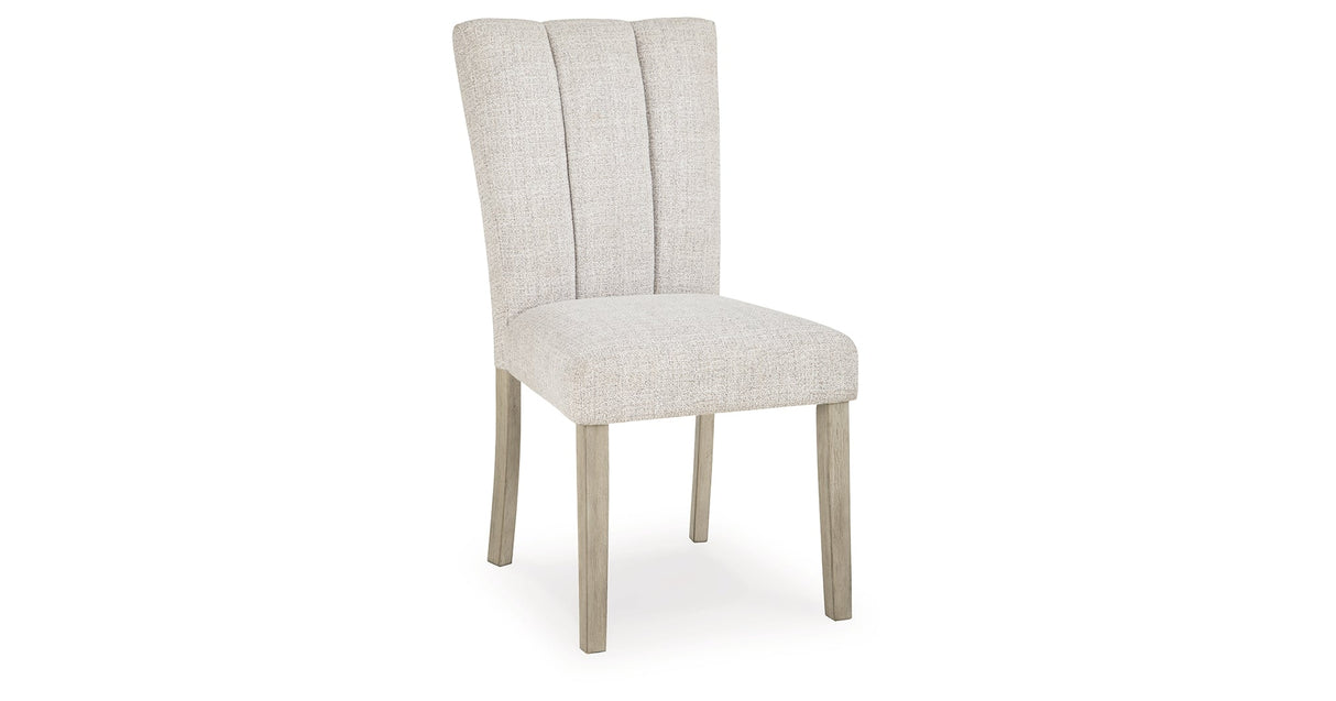 Larawyn Bisque Dining Chair, Set of 2 by Ashley at Eve Furniture