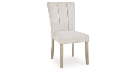 Larawyn Bisque Dining Chair, Set of 2 by Ashley at Eve Furniture