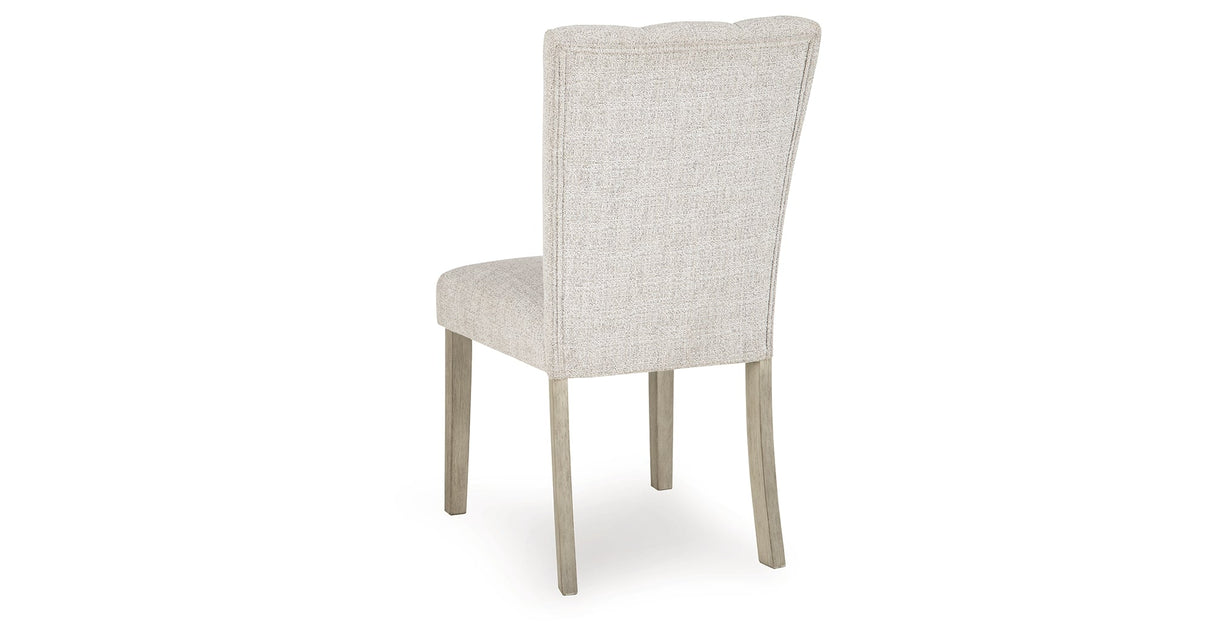 Larawyn Bisque Dining Chair, Set of 2 by Ashley at Eve Furniture