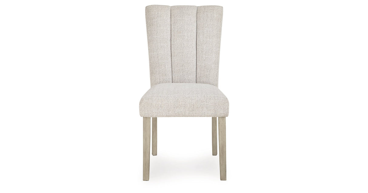 Larawyn Bisque Dining Chair, Set of 2 by Ashley at Eve Furniture