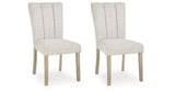 Larawyn Bisque Dining Chair, Set of 2 by Ashley at Eve Furniture