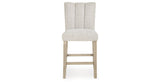 Larawyn Bisque Counter Height Barstool, Set of 2 by Ashley at Eve Furniture