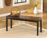 Owingsville Black/Brown Rectangular Dining Set