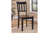 Owingsville Black/Brown Dining Table and 4 Chairs and Bench