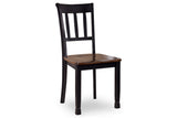 Owingsville Black/Brown Dining Table and 4 Chairs and Bench