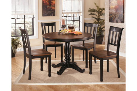 Owingsville Black/Brown Dining Chair, Set of 2